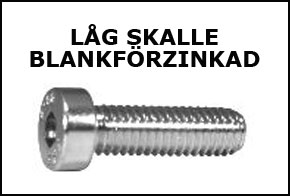 Insexskruv låg skalle FZB DIN 7984